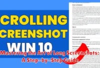 Mastering the Art of Long Screenshots: A Step-by-Step Guide